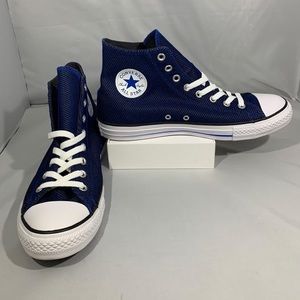 🆕👟Converse CTAS Denim W/ Blue Heel Stripe HiTops